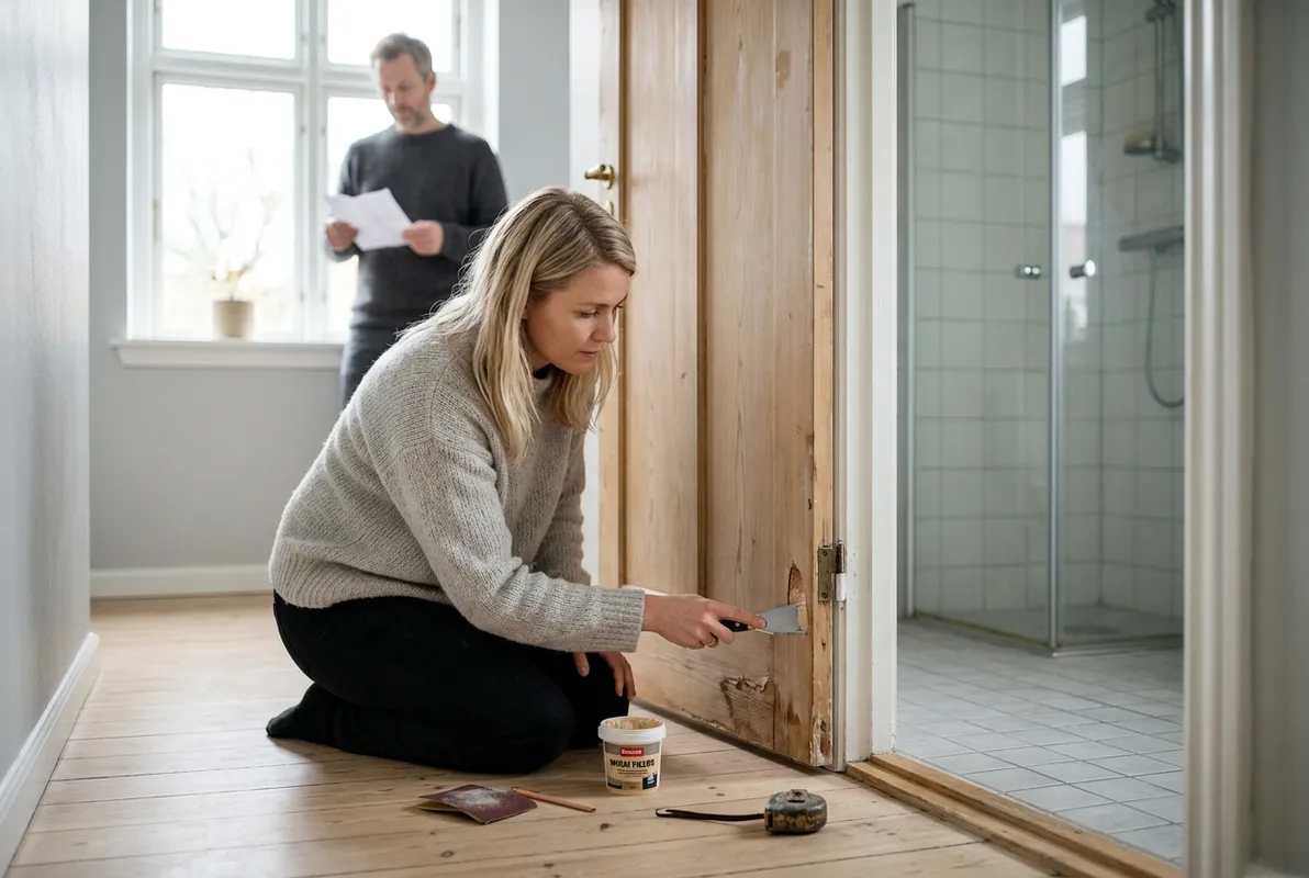 Udbedring af skader inden maling