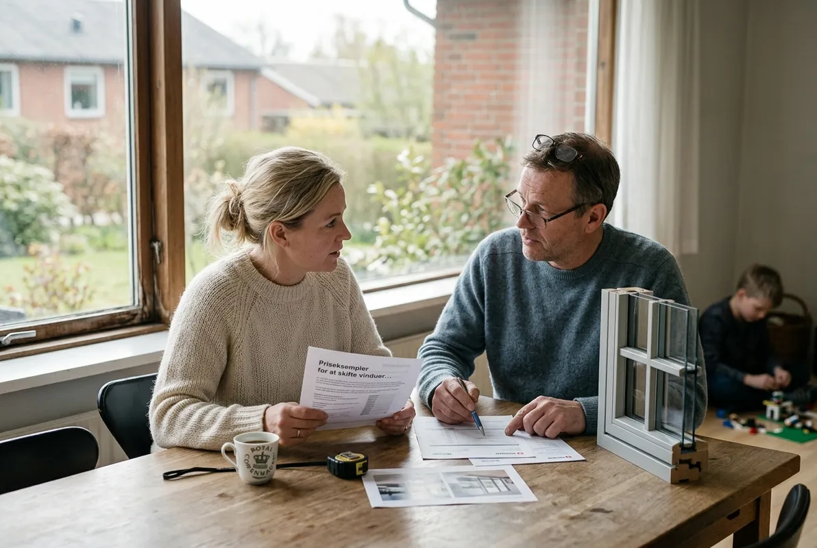 Priseksempler: Hvad koster det at skifte vinduer i et parcelhus?