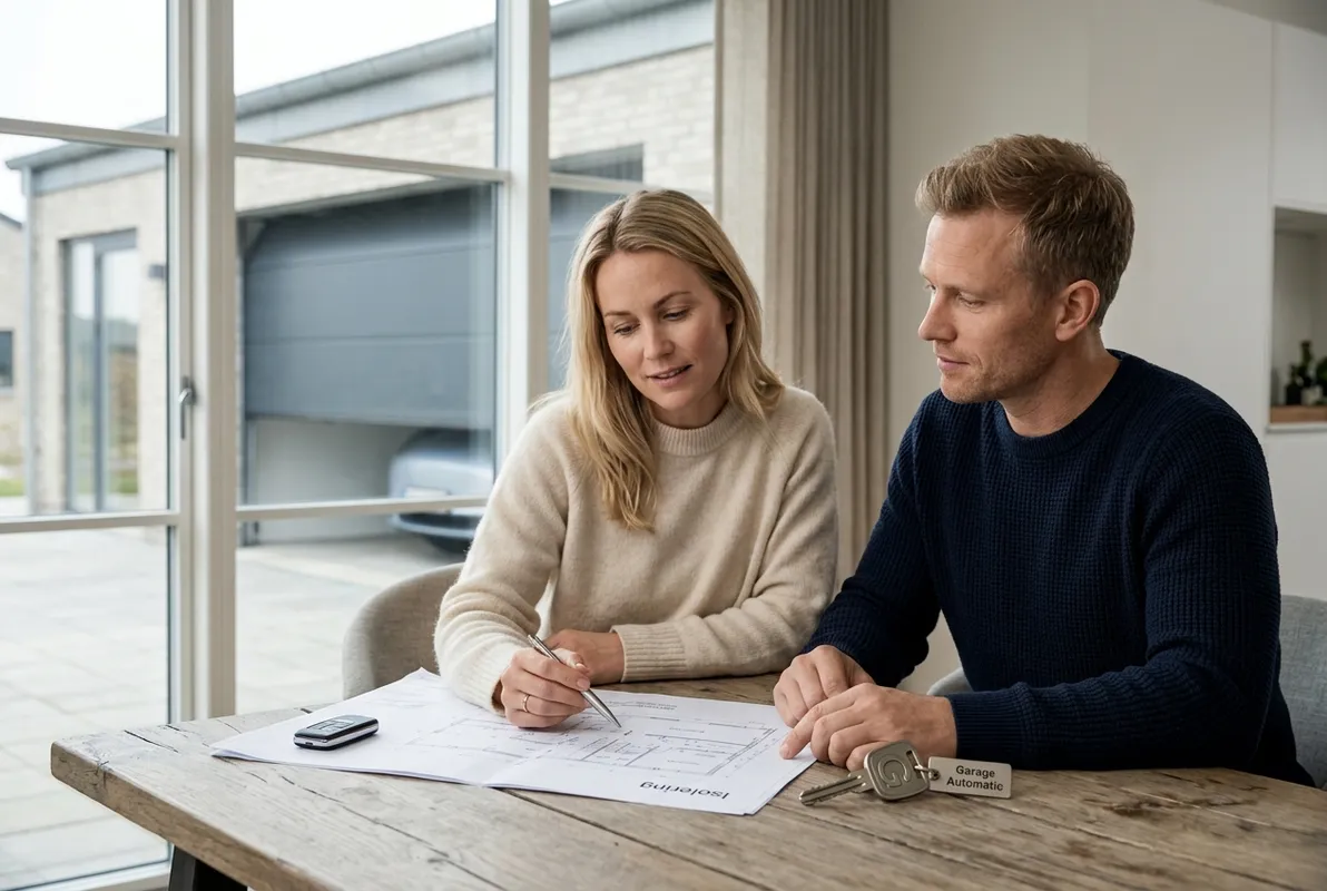 Vigtige tilvalg: Isolering, el og automatisk garageport