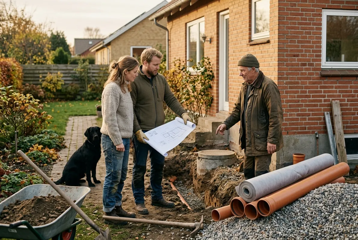 Omfangsdræn som gør-det-selv – hvad må du, og hvad skal du undgå?