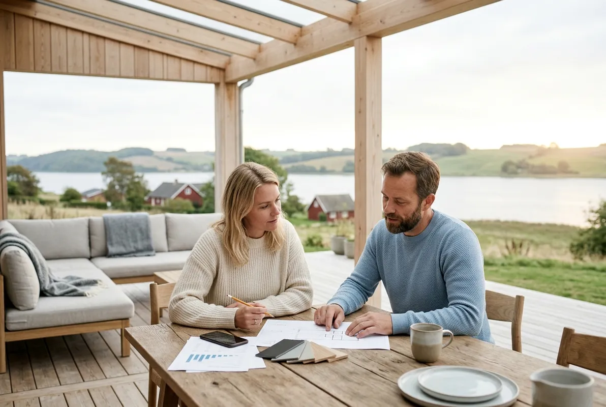 Prisforskel på overdækket terrasse: Sjælland vs. Jylland