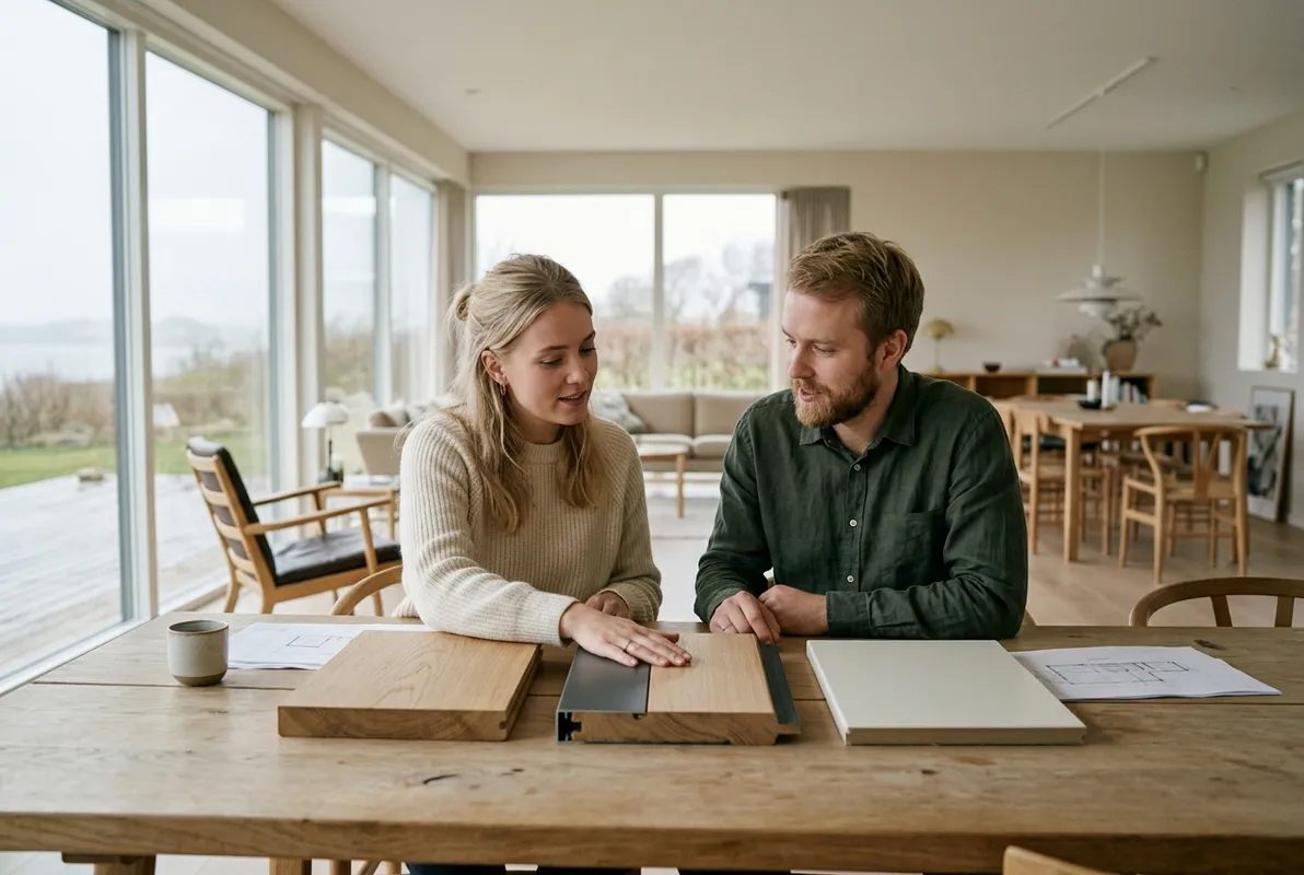 Materialevalg: Træ, Træ/Alu eller PVC til store vinduespartier?