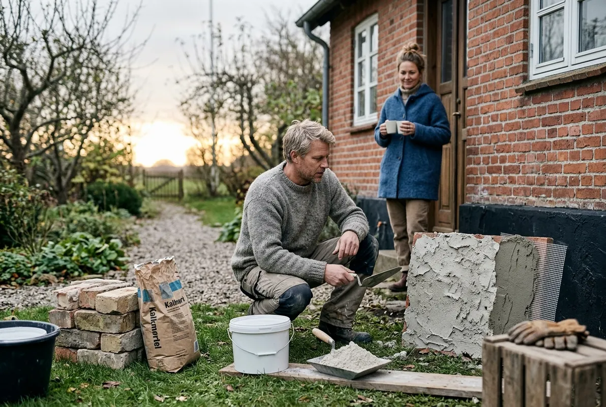 Materialesammenligning: Mørtel og maling til sokkelrenovering